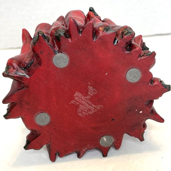 Red Hot Chili Jalapeno Pepper Southwestern Kitchen Jewelry Trinket Box Lid VTG - Picture 5 of 9